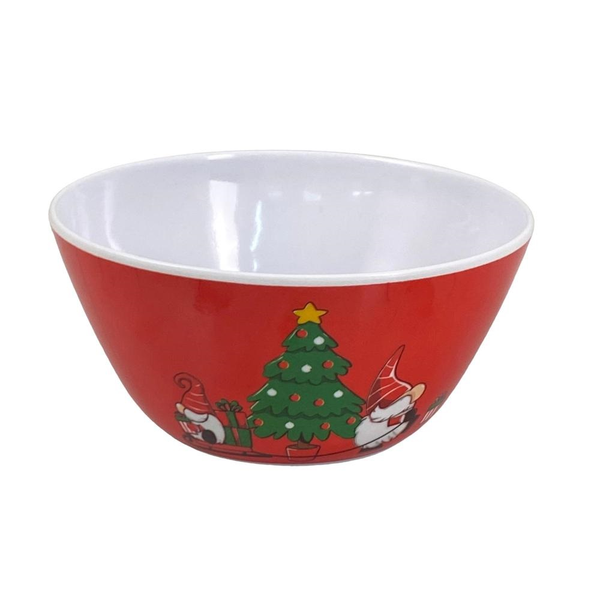 Bowl con diseño de Gnomos y árbol color rojo