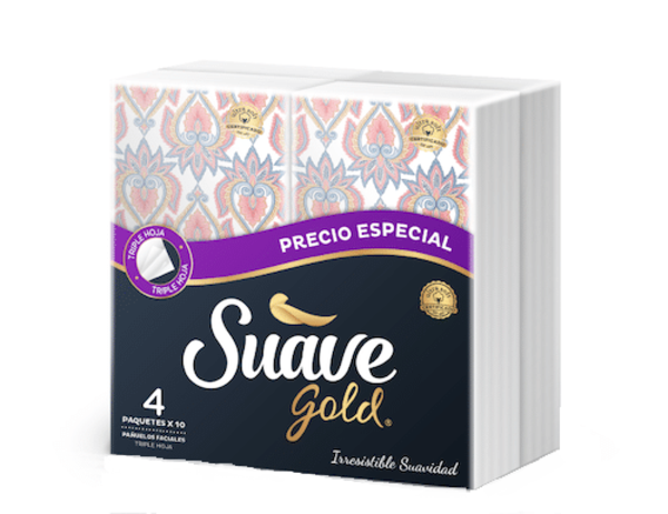 Toallas faciales (4 pack ) Suave Gold