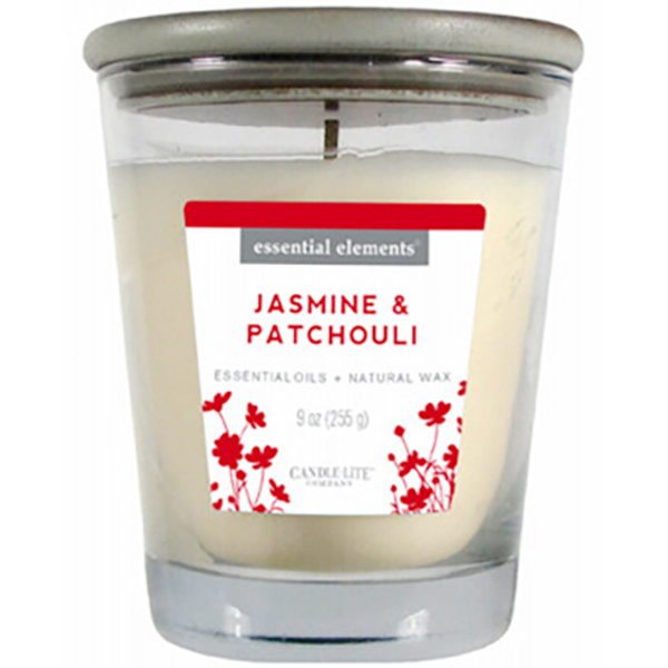 Vela de 9oz Essentials Elements aroma Jasmine & Patchouli