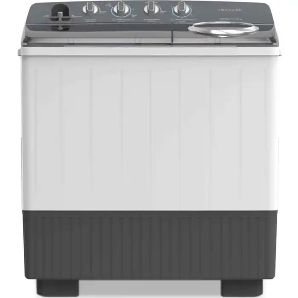 Lavadora semiautomática de carga superior de 15kg color gris/blanco