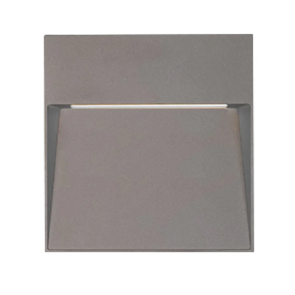 Lámpara de pared Kave 8W solar para exterior color gris