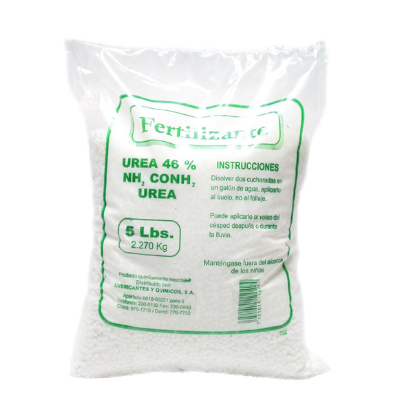 Fertilizante Urea 46% NH2 CONH2 de 5lb