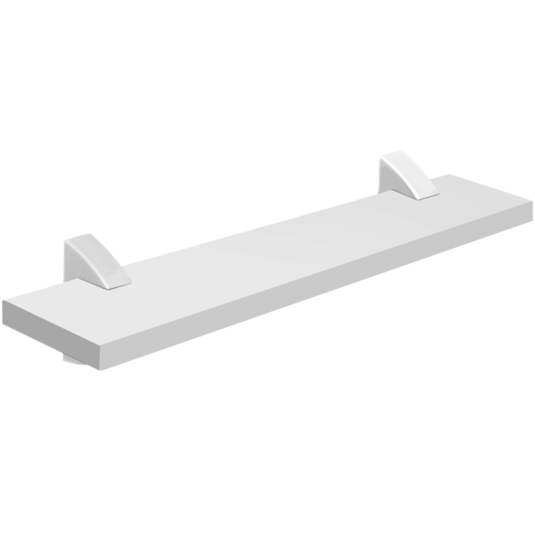 Tablilla recta Concept de 10cm x 40cm color blanco