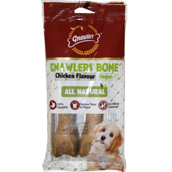Hueso para perro comestible 4.5in sabor a pollo