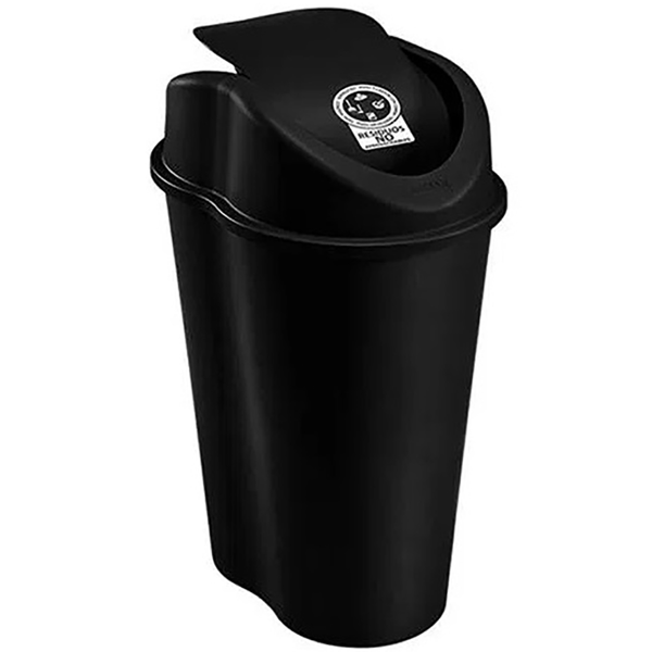 Basurero Style de reciclaje de 25L color negro