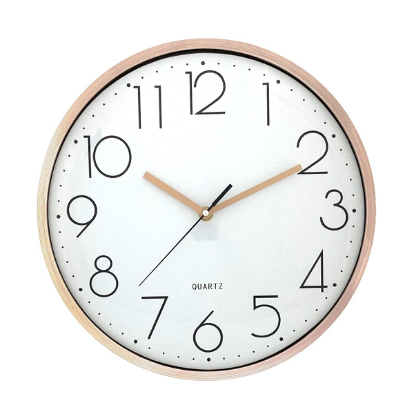 Reloj de pared 33cm redondo decorativo color blanco