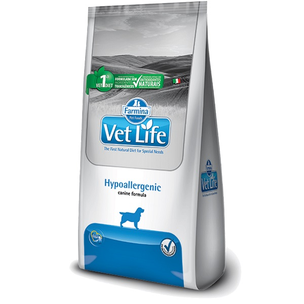 Alimento seco Hypoallergeny de 2kg para perros adultos VET LIFE