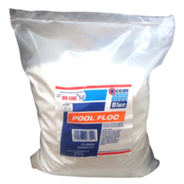 Pool floc de 4.54kg floculante para piscinas de color blanco