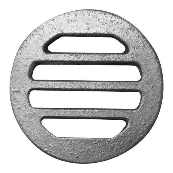 Rejilla de aluminio redonda de 4" de color gris MARTIN INT PLOMERIA